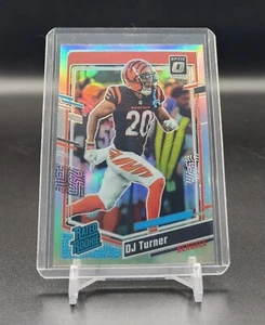 2023 Panini Donruss Optic 220 DJ Turner Cincinnati Bengals Holo Rated Rookie - Picture 1 of 2