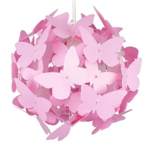 Butterfly Ceiling Light Shade Pendant Lampshade Easy Fit Bedroom Lighting Girls - Picture 1 of 33