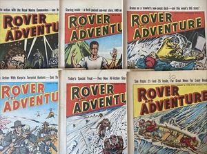 THE ROVER AND ADVENTURE. (6 ISSUE LOT OF 1962 VINTAGE MAGAZINES). DC THOMSON. - Picture 1 of 24