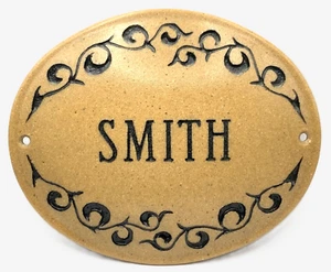 Placa Nombre Smith Hogar Puerta Oficina Personalizada Piedra Tallada Producto 8x10 Placa - Imagen 1 de 6