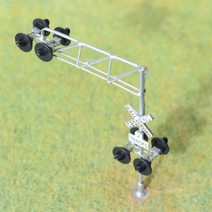 2 x HO scale model railroad cantilever grade crossing signal handing light #C27 - Picture 1 of 6