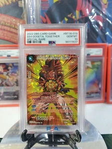 Dragon Ball Dawn of the Z Legends 019 SS4 Gogeta Triumphant Together SPR PSA 10 - Picture 1 of 2