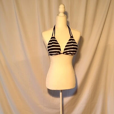 JOE BOXER Top Bikini Rayas Blanco y Negro Talla Grande Lightlt Acolchado Foto 1 de 3