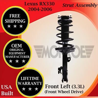 Puntal delantero izquierdo Monroe OEM para Lexus RX330 2004-2006 2x2 garantía de por vida Foto 1 de 4