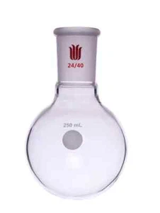 Synthware Lab glassware 24/40 round bottom flask 25ml 50ml 250ml 500ml up to 5L - Picture 1 of 13