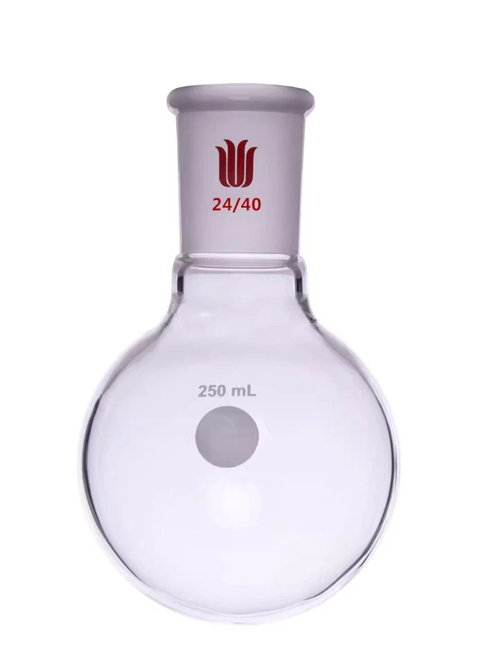 Synthware Lab glassware 24/40 round bottom flask 25ml  50ml 250ml 500ml up to 5L - Image 1 of 1
