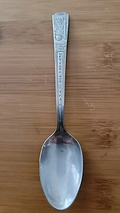 1939 New York World's Fair Theme Bldg Maritime Bldg Silverplate Souvenir Spoon - Picture 1 of 6
