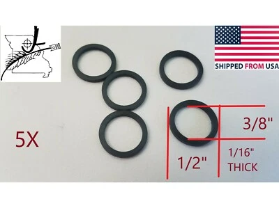 JLMISSOURI 5x #012 Square O-Rings 3/8" ID X 1/2" OD X 1/16" CS Buna-N Oring Nitrile