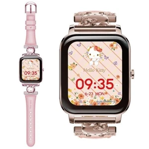 GREEN HOUSE Smart Watch Sanrio Hello Kitty Design Belt GH-SMWL-KT Pink Japan NEW - Picture 1 of 23