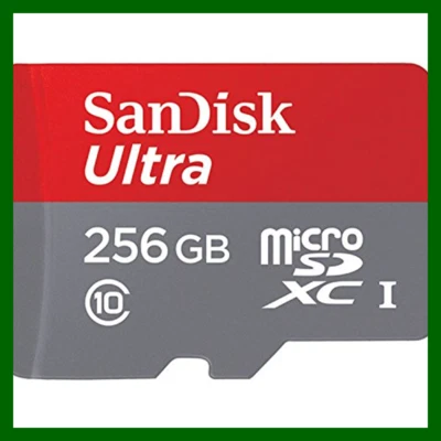 New Sandisk SDSQUNI-256G-AN6MA Ultra Flash Card 256GB MicroSDXC UHS-I 100MB/S 4K - Image 1 of 2