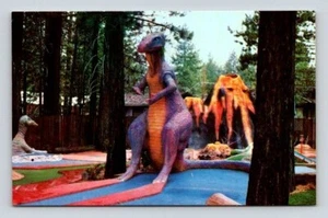 Lake Tahoe Kalifornien ZAUBERTEPPICH GOLF LEGUANADON Dinosaurier Postkarte - Bild 1 von 2