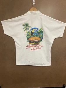 Vintage 90s Jimmy Buffett Caribbean Soul Cheeseburgers In Paradise Shirt Medium - Picture 1 of 11