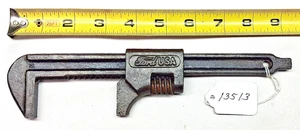 FORD Script Vintage Automobile Adjustable Wrench, Opens to 2-1/2", Made in USA - Picture 1 of 5