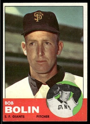 1963 Topps #106 Bobby Bolin - EX - Image 1 of 2