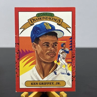 1990 Donruss - Diamond Kings Ken Griffey Jr #4 - Imagem 1 de 2