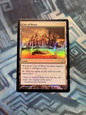 MTG Foil City of Brass NM- Modern Masters - Image 1 of 4