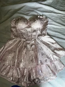 Cocktail Dress, Pink Dress - Picture 1 of 5