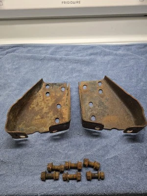 1986-1993 1ST GEN DODGE RAM TRUCK FRONT BUMPER MOUNTING BRACKETS D150 D250 - Image 1 of 4