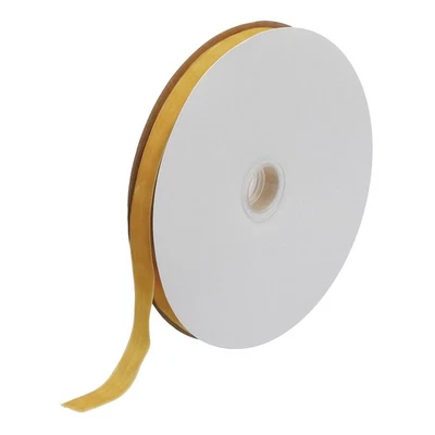 Cinta de terciopelo envoltura de regalo 5/8 pulgadas x 25 yardas caqui oscuro terciopelo de una sola cara Foto 1 de 4