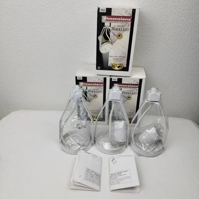 Lote de 3 dimensiones Hampton Bay cabezal de luz halógeno de pista #374 275 blanco F23 Foto 1 de 4