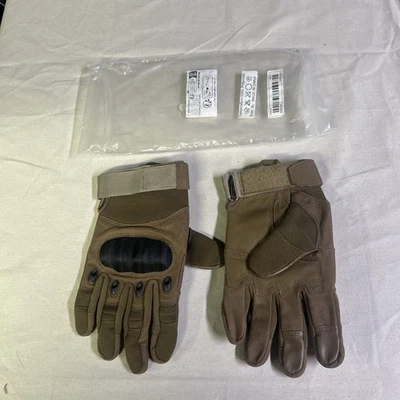 Green Combat Tactical Gloves - Size  X-Large Khaki Brown - Image 1 of 4
