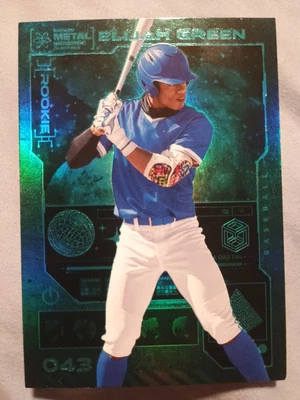 2023 Skybox Metal Universe Champions - Aqua #043 Elijah Green (RC) - Image 1 of 2