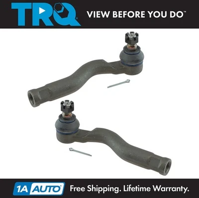 TRQ Outer Tie Rod Set For 2008-2022 Toyota Sequoia 2007-2021 Tundra - Image 1 of 4