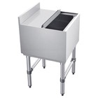 Uimoso 49.4 Qt Commercial Ice Bin 18 x 18 in Underbar Ice Bin with Sliding Cover