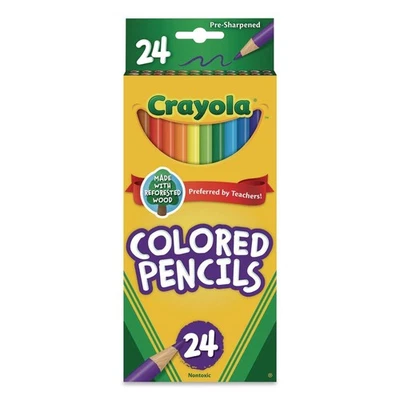 Crayola 684024 3.3 mm 2B Colored Pencil - Assorted Lead/Barrel Colors (1-ST) New - Image 1 of 4