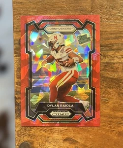 2024 Prizm Draft Picks Dylan Raiola Red Cracked Ice Rated Prospect #194 - Picture 1 of 2