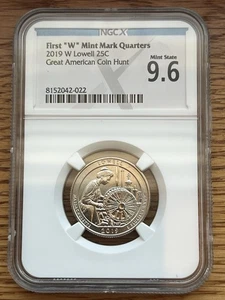 2019 W Lowell Quarter NGCX 9.6 - Picture 1 of 2