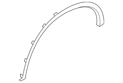 Moldura de abertura de roda Infiniti genuína 638611CB0B - Imagem 1 de 3