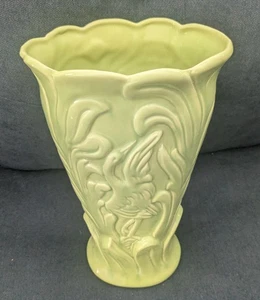 Vintage Claire Lerner 1950 Lime Green California Vase 12" - Picture 1 of 14