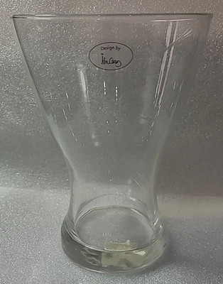 Jarrón de vidrio transparente IKEA de 8" de alto 000.171.33 19121 hecho en EE. UU. Foto 1 de 4