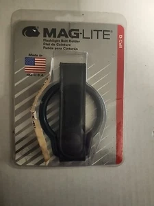 Mag-Lite D Cell Flashlights Belt Holder w/Black Leather Belt Loop ASXD036 New - Picture 1 of 4