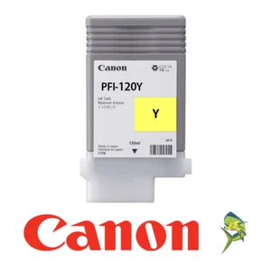 Canon PFI-120Y Yellow 130ml Ink Tank OEM, NEW - Picture 1 of 1