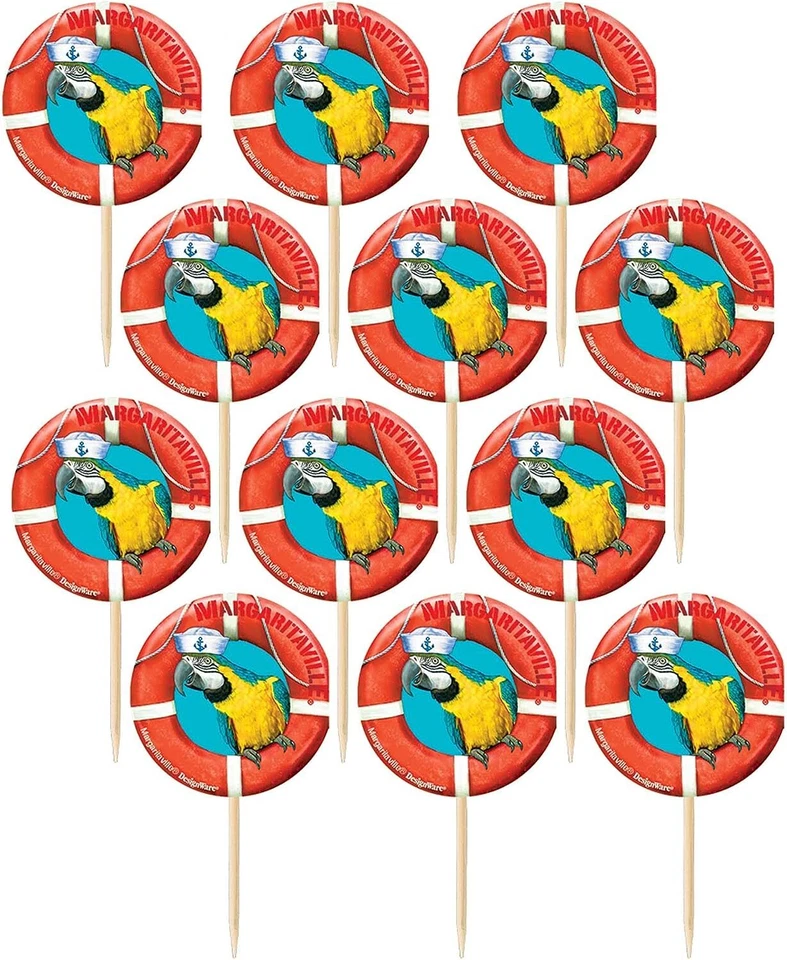 Margaritaville Summer Luau Cocktail Beach Theme Party Decoration Food Picks