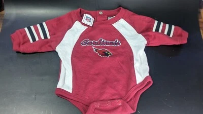 Cardinals One Piece Baby 0-3 meses béisbol 100 % algodón manga larga* Foto 1 de 4