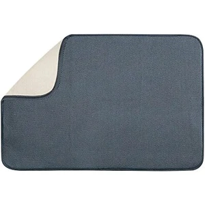 InterDesign Inter-Design Extra Large Drying Mat, Thin, Pewter - Picture 1 of 6