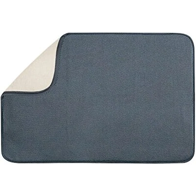 InterDesign Inter-Design Extra Large Drying Mat, Thin, Pewter - Image 1 of 4