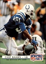 1992 Pro Set Football Card #190 Chip Banks