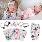 Newborn Wrap Bow Hairband Two-piece Set Photography Prop Sleeping Sack Sweet V
