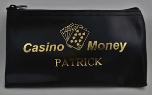 Personalized Casino Bag Chip Money Wallet Zipper Casino Bag Custom Casino Pouch - Picture 1 of 3