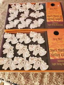 Halloween Decoration Musical String Lights BATS 2 Packs, 18 Lights, NEW - Picture 1 of 5