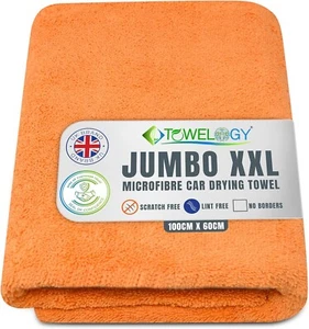 XXL Microfibre Car Drying Towel Double Sided Super Absorbent Extra Large 100x60 - Picture 1 of 9