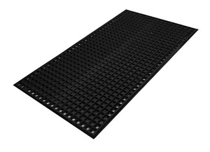Herco 20" x 36" Todo Uso Neopreno Goma Waffle Mat - Negro - Imagen 1 de 1