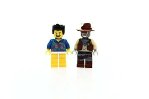 Lego 2x Minifigs The LEGO Movie tlm013 (Where are my Pants) + tlm024 (Deputron) - Picture 1 of 4