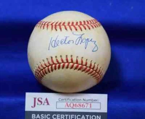 Hector Lopez JSA Certed Signed American League OAL Autograph Baseball - Picture 1 of 2