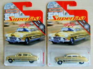 Qty-2 2019 MATCHBOX Gold 51 HUDSON HORNET 50th Anniversary Superfast TARGET EXC - Picture 1 of 4