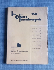 Les cahiers luxembourgeois - N°6 1935 - Imagen 1 de 1